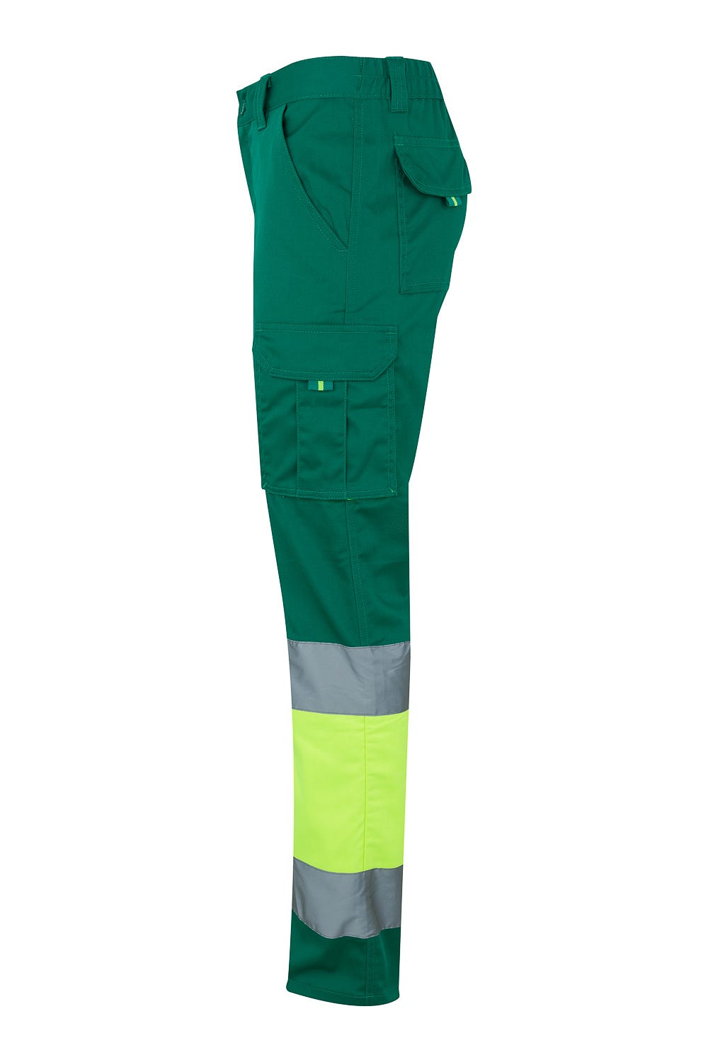 303002S.PANTALÓN STRETCH BICOLOR AV VERDE/AMARILLO FLÚOR 2XL
