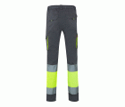 303002S.PANTALÓN STRETCH BICOLOR AV GRIS/AMARILLO FLÚOR 2XL