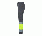 303002S.PANTALÓN STRETCH BICOLOR AV GRIS/AMARILLO FLÚOR 2XL