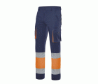 303002S.PANTALÓN STRETCH BICOLOR AV AZUL NAVY/NARANJA FLÚOR 2XL
