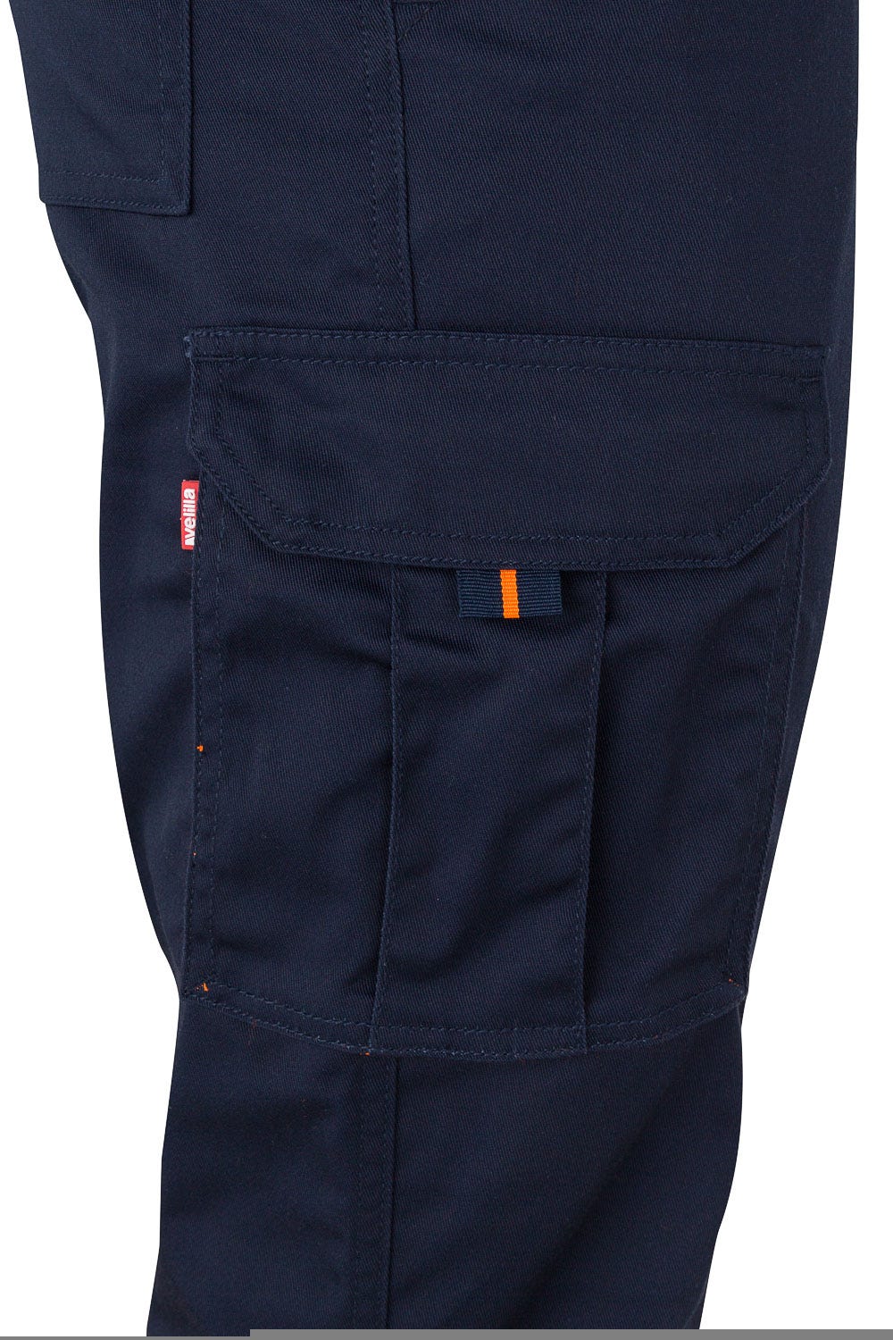 303002S.PANTALÓN STRETCH BICOLOR AV AZUL NAVY/NARANJA FLÚOR 2XL