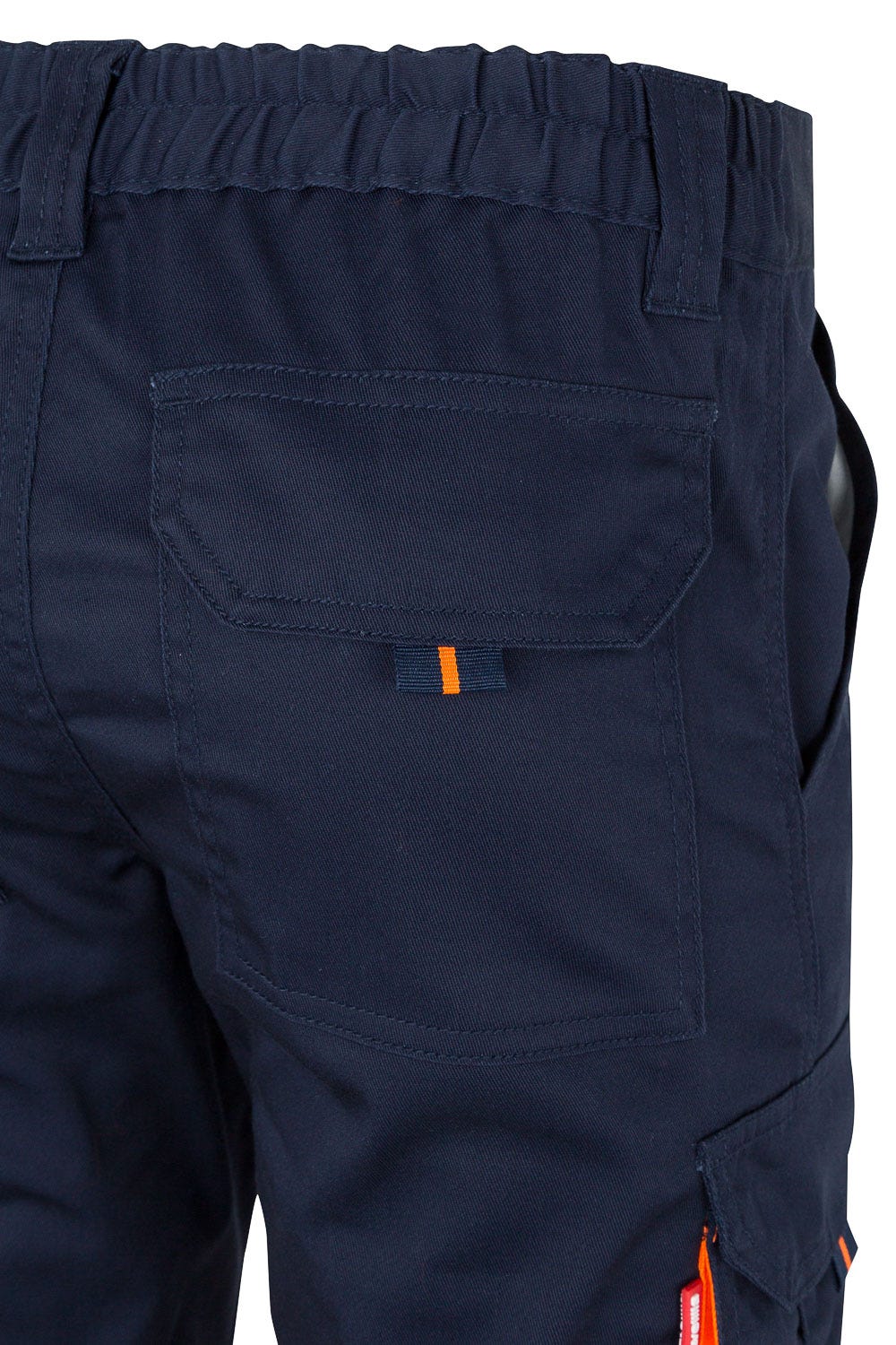 303002S.PANTALÓN STRETCH BICOLOR AV AZUL NAVY/NARANJA FLÚOR 2XL