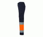 303002S.PANTALÓN STRETCH BICOLOR AV AZUL NAVY/NARANJA FLÚOR 2XL