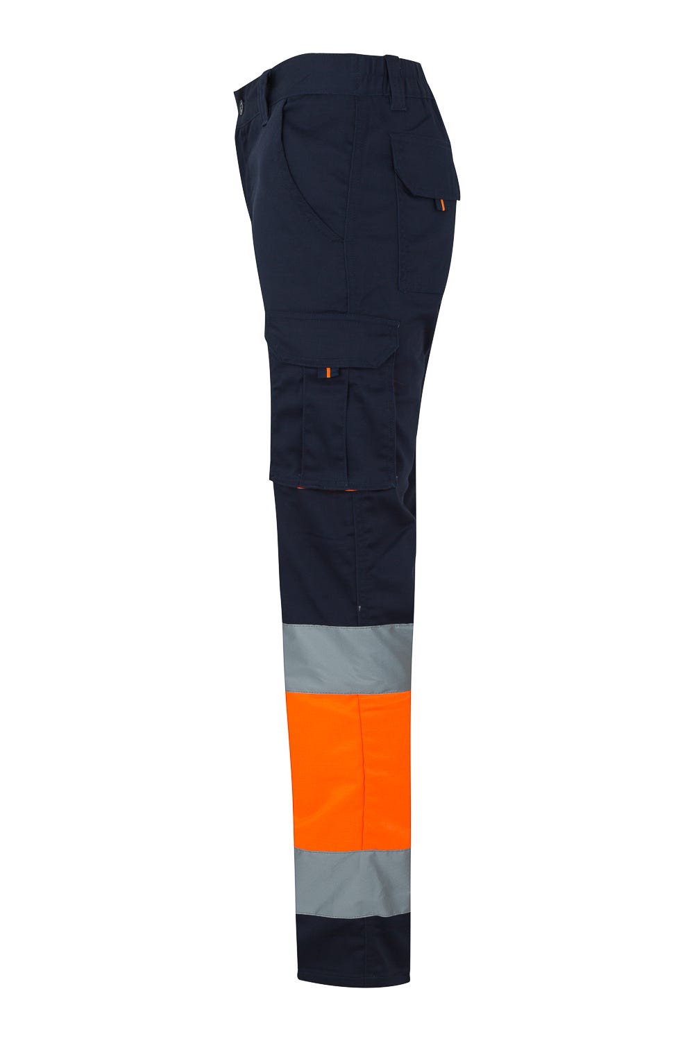 303002S.PANTALÓN STRETCH BICOLOR AV AZUL NAVY/NARANJA FLÚOR 2XL