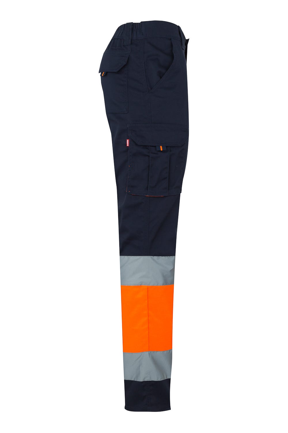 303002S.PANTALÓN STRETCH BICOLOR AV AZUL NAVY/NARANJA FLÚOR 2XL