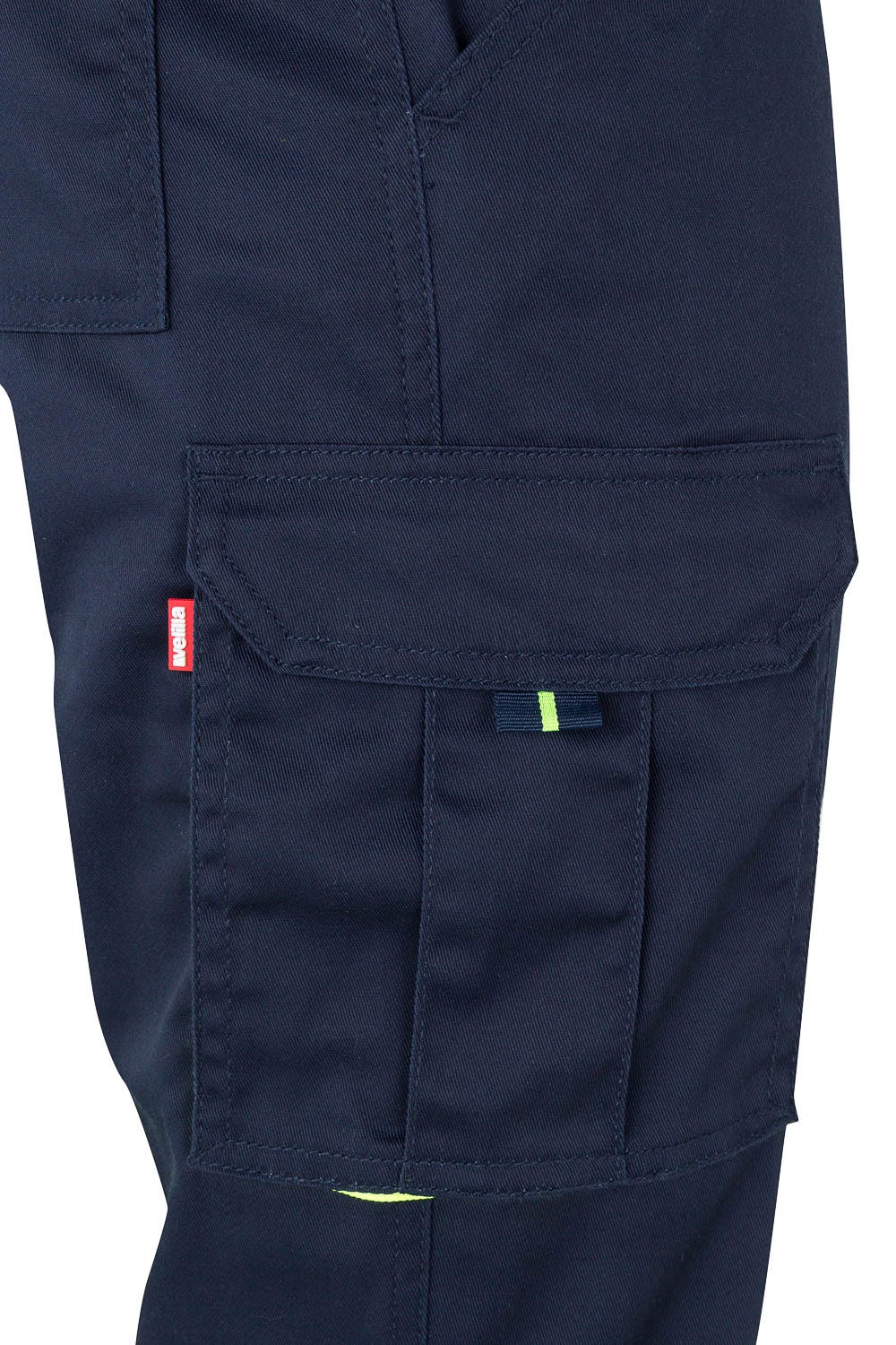 303002S.PANTALÓN STRETCH BICOLOR AV AZUL NAVY/AMARILLO FLÚOR 2XL