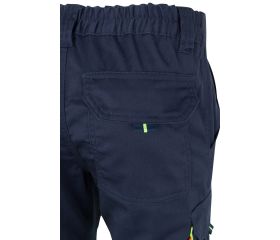 303002S.PANTALÓN STRETCH BICOLOR AV AZUL NAVY/AMARILLO FLÚOR 2XL