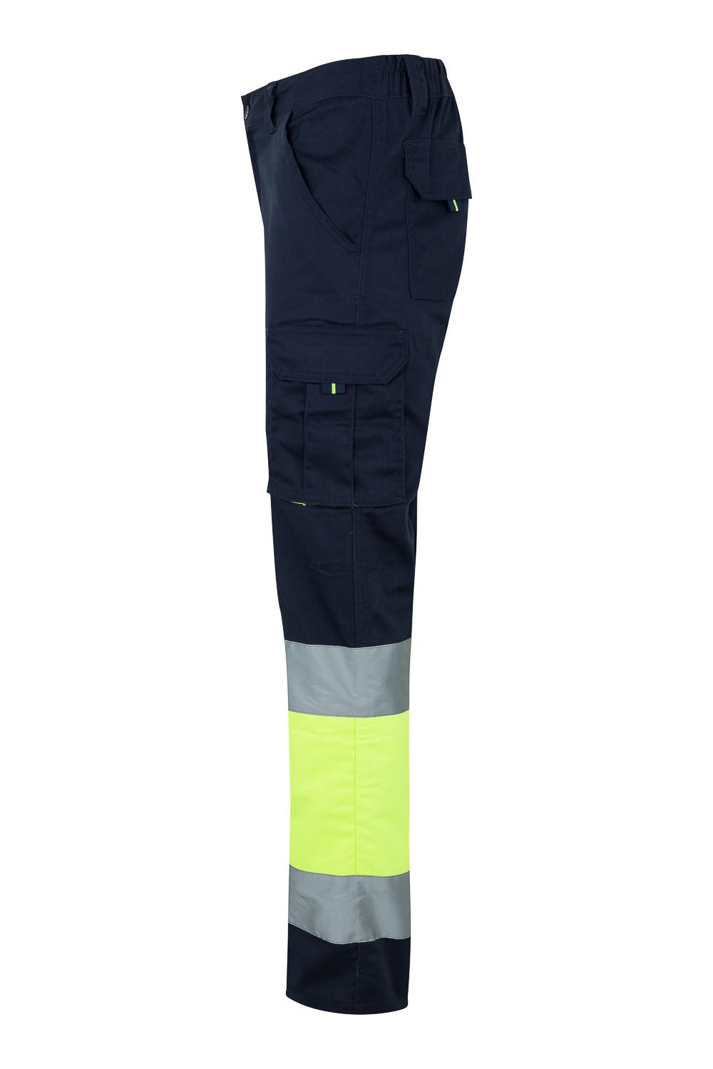 303002S.PANTALÓN STRETCH BICOLOR AV AZUL NAVY/AMARILLO FLÚOR 2XL