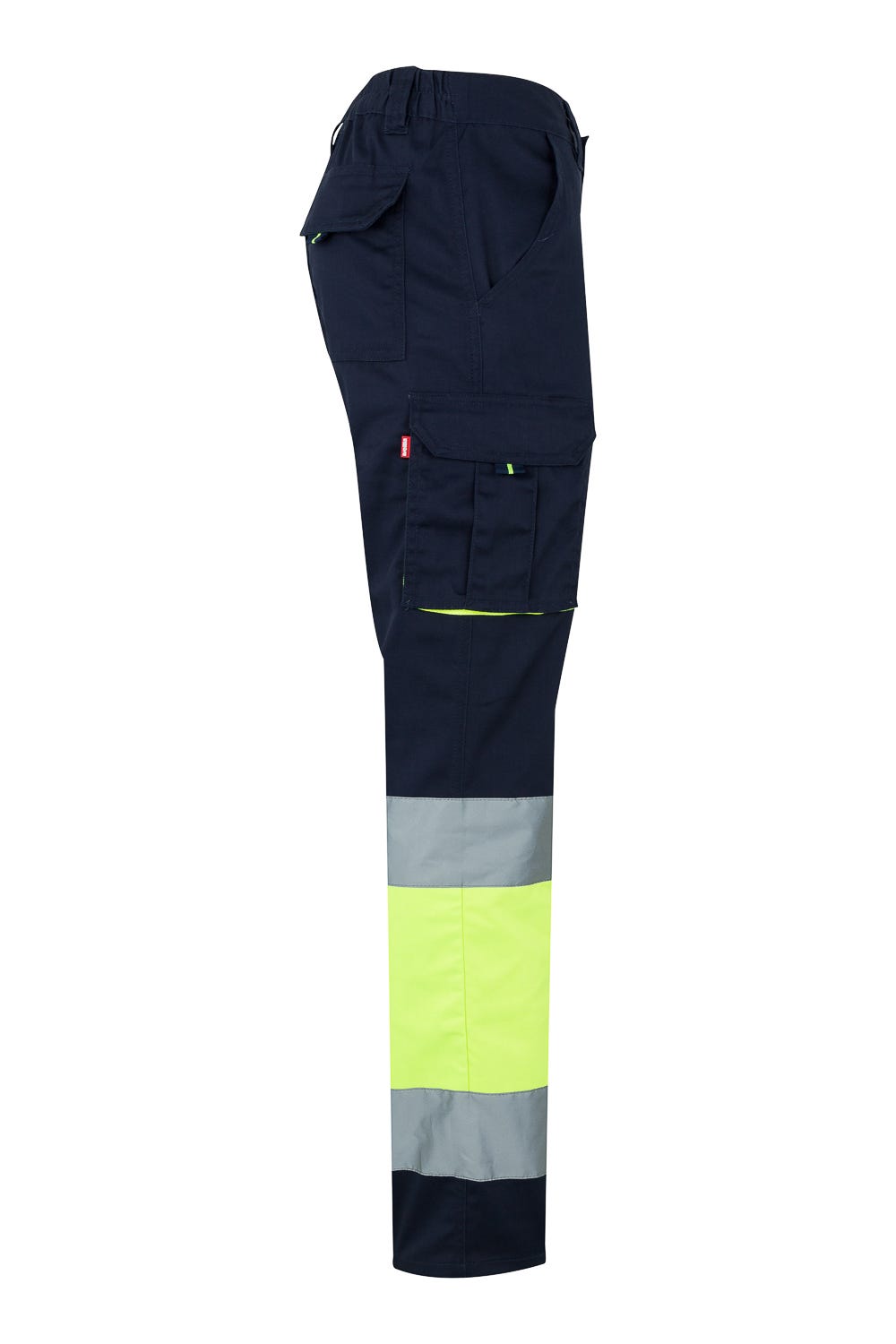 303002S.PANTALÓN STRETCH BICOLOR AV AZUL NAVY/AMARILLO FLÚOR 2XL