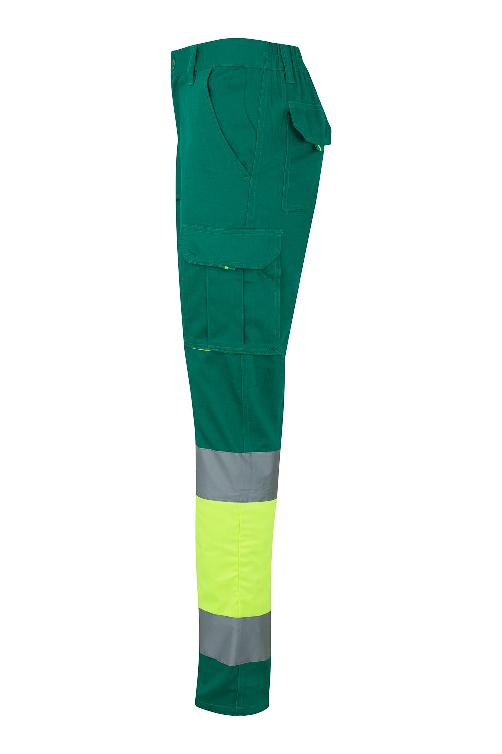 303007.PANTALÓN 100% ALGODÓN AV VERDE/AMARILLO FLÚOR 2XL