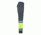 303007.PANTALÓN 100% ALGODÓN AV GRIS/AMARILLO FLÚOR 2XL