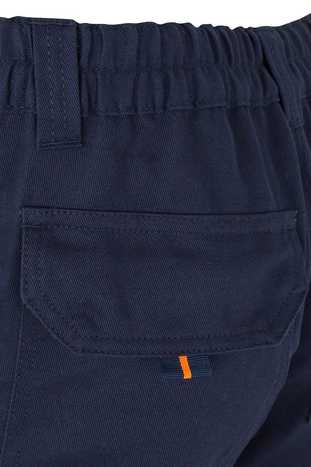 303007.PANTALÓN 100% ALGODÓN AV AZUL NAVY/NARANJA FLÚOR 2XL