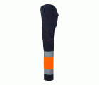 303007.PANTALÓN 100% ALGODÓN AV AZUL NAVY/NARANJA FLÚOR 2XL