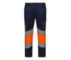 303008S.PANTALÓN STRETCH BICOLOR AV RS AZUL NAVY/NARANJA FLÚOR S