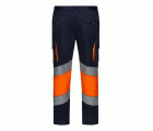 303008S.PANTALÓN STRETCH BICOLOR AV RS AZUL NAVY/NARANJA FLÚOR S