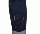 303008S.PANTALÓN STRETCH BICOLOR AV RS AZUL NAVY/NARANJA FLÚOR S