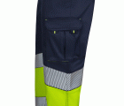 303008S.PANTALÓN STRETCH BICOLOR AV RS AZUL NAVY/AMARILLO FLÚOR S