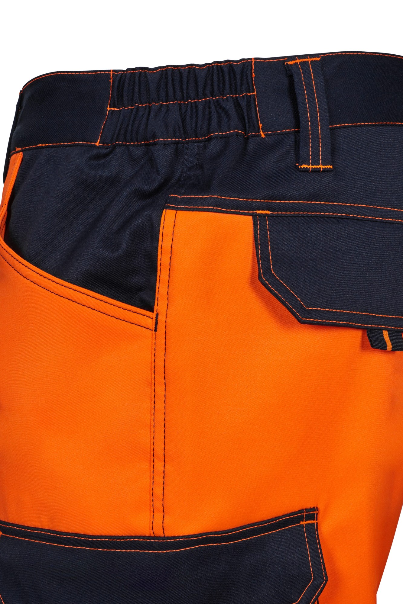 303010S.PANTALÓN STRETCH BICOLOR AV RS AZUL NAVY/NARANJA FLÚOR S