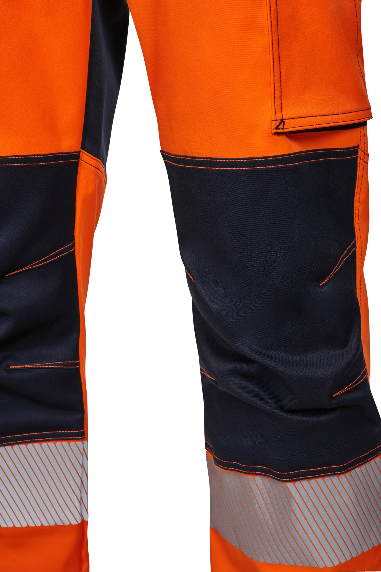 303010S.PANTALÓN STRETCH BICOLOR AV RS AZUL NAVY/NARANJA FLÚOR S