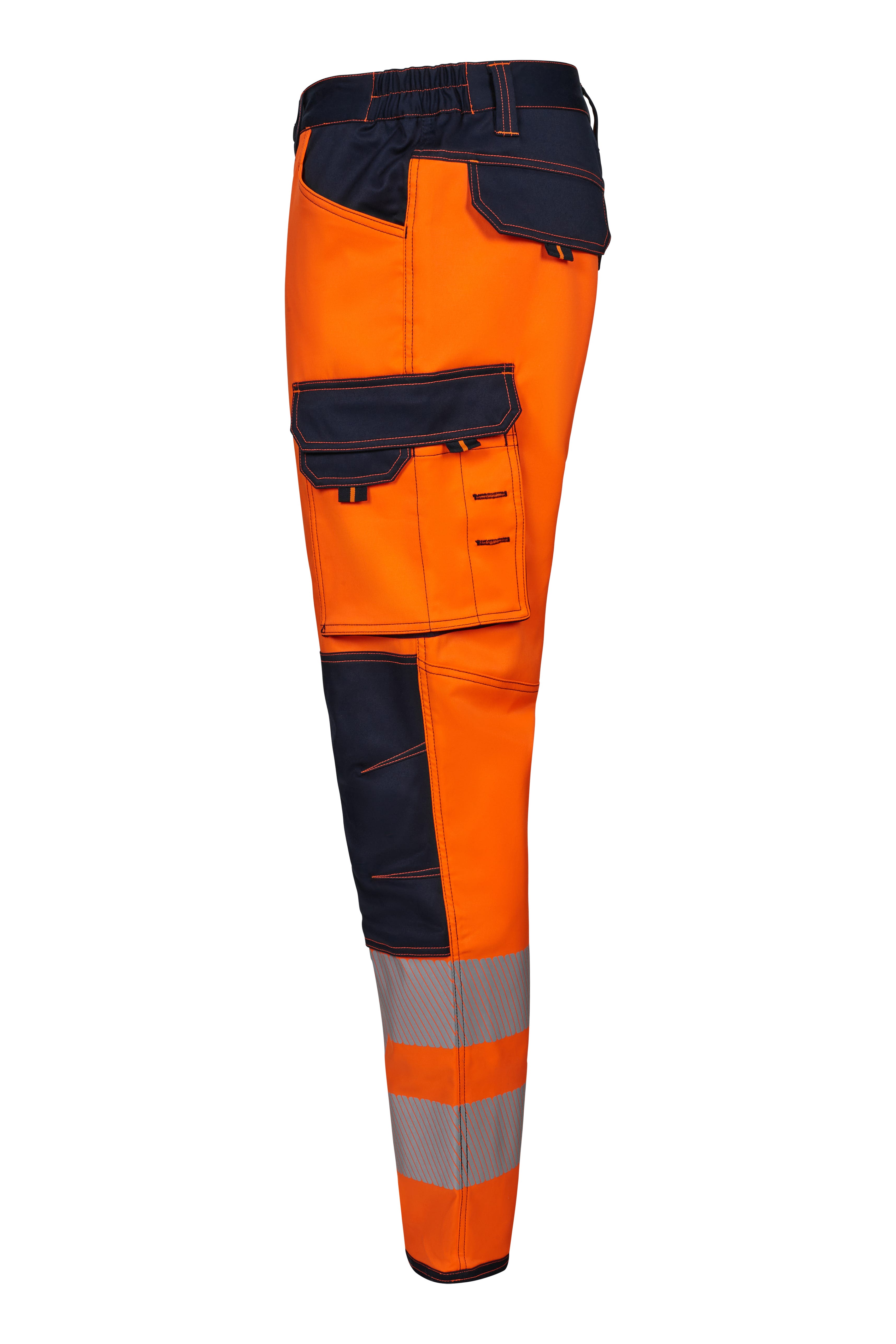 303010S.PANTALÓN STRETCH BICOLOR AV RS AZUL NAVY/NARANJA FLÚOR S