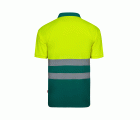 305504.POLO BICOLOR MC AV VERDE/AMARILLO FLÚOR S