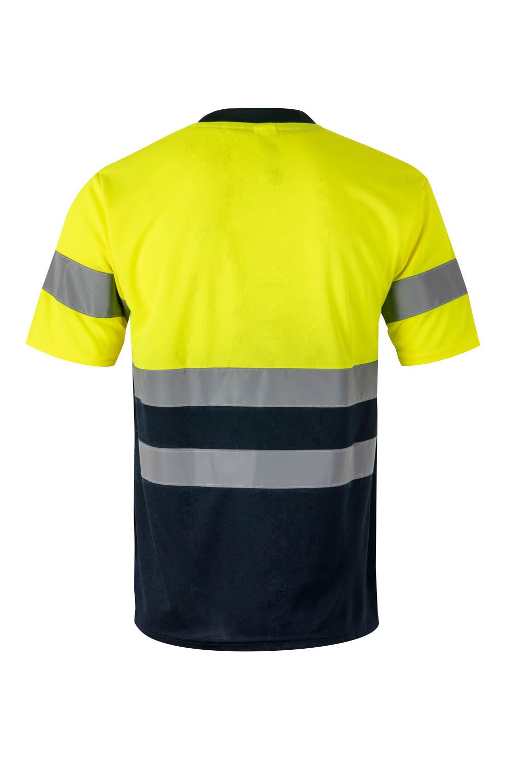 305506.CAMISETA TÉCNICA BICOLOR AV AZUL MARINO/AMARILLO FLÚOR 2XL