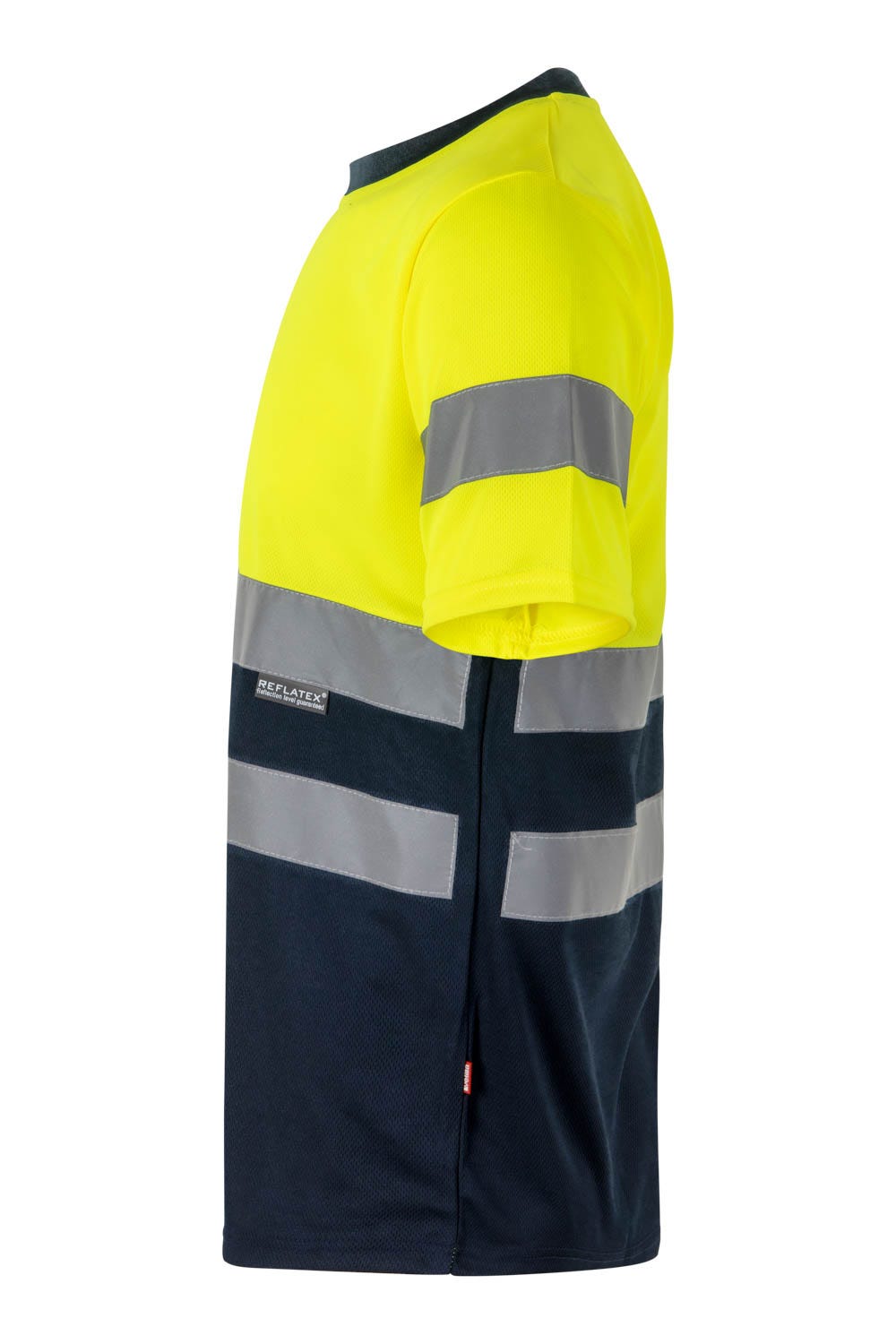 305506.CAMISETA TÉCNICA BICOLOR AV AZUL MARINO/AMARILLO FLÚOR 2XL