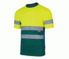 305506.CAMISETA TÉCNICA BICOLOR AV VERDE/AMARILLO FLÚOR 2XL