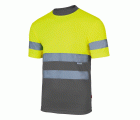 305506.CAMISETA TÉCNICA BICOLOR AV GRIS/AMARILLO FLÚOR 2XL