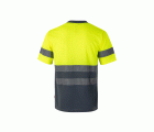 305506.CAMISETA TÉCNICA BICOLOR AV GRIS/AMARILLO FLÚOR 2XL