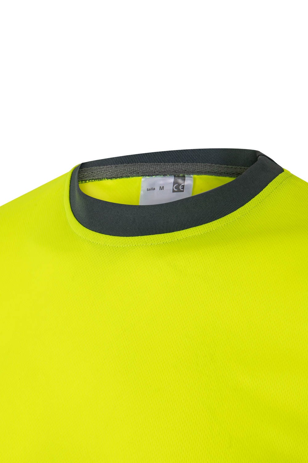 305506.CAMISETA TÉCNICA BICOLOR AV GRIS/AMARILLO FLÚOR 2XL