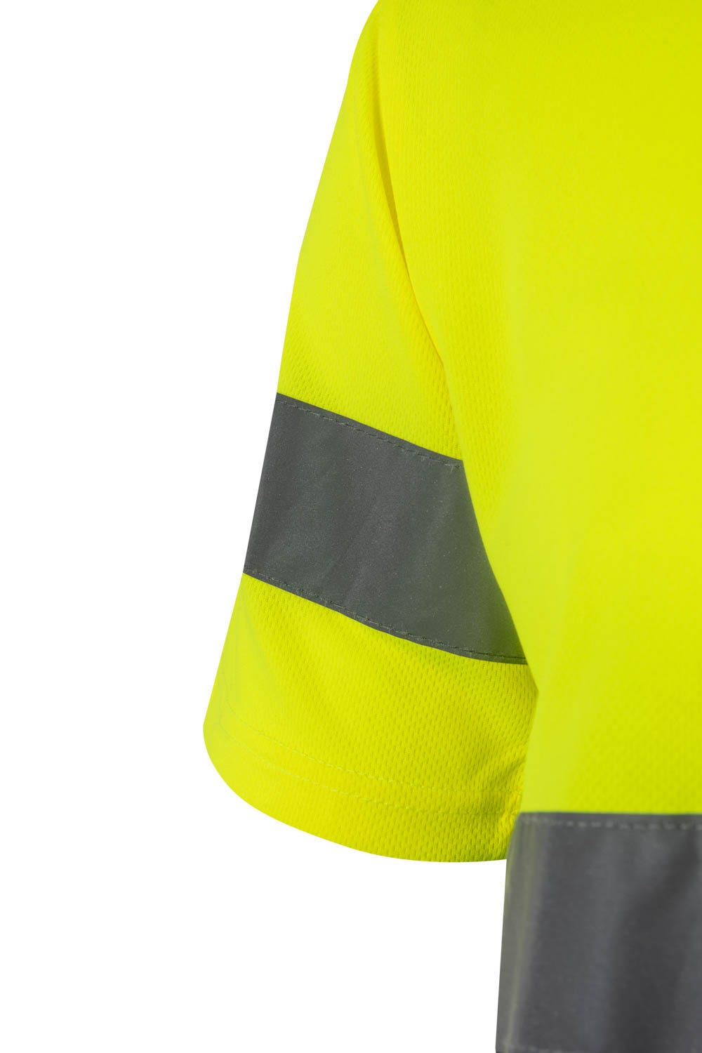 305506.CAMISETA TÉCNICA BICOLOR AV GRIS/AMARILLO FLÚOR 2XL