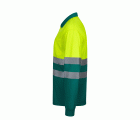 305507.POLO BICOLOR ML AV VERDE/AMARILLO FLÚOR S