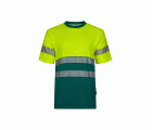305509.CAMISETA ALGODÓN BICOLOR MC RS VERDE/AMARILLO FLÚOR S
