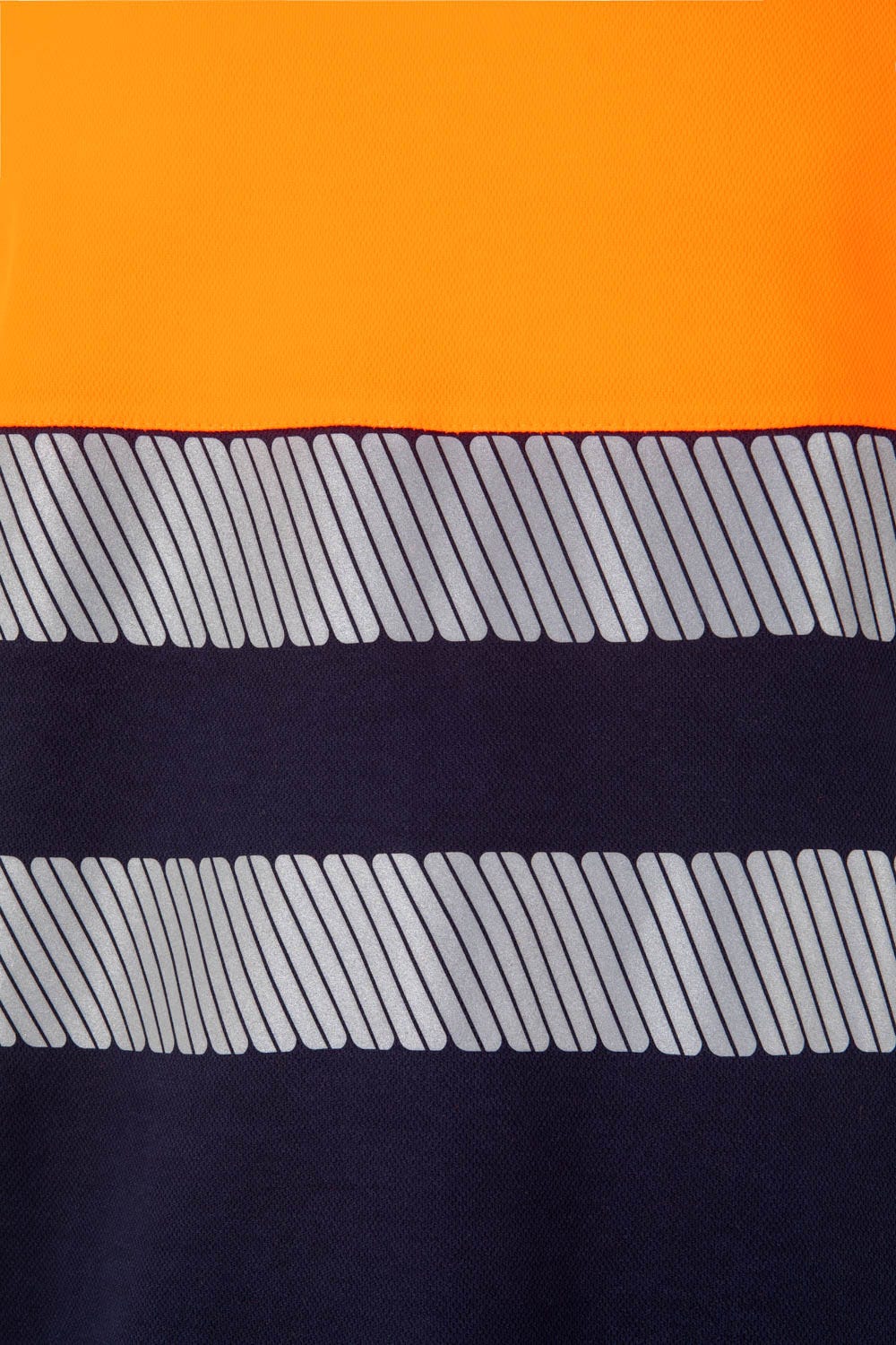 305509.CAMISETA ALGODÓN BICOLOR MC RS AZUL NAVY/NARANJA FLÚOR 2XL