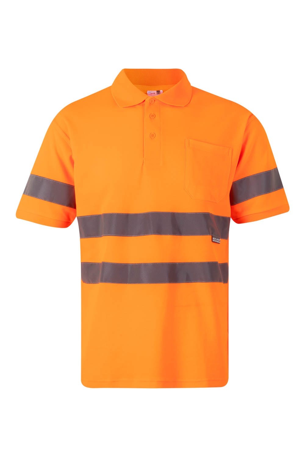 305512.POLO ALGODÓN MC AV NARANJA FLÚOR 2XL