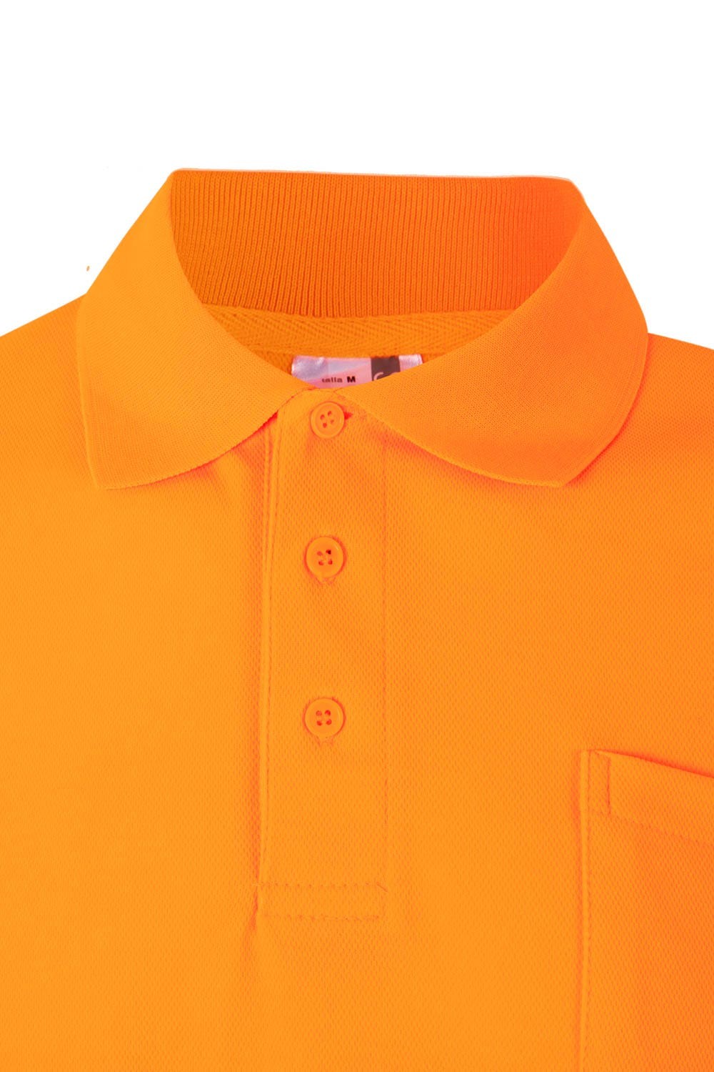 305512.POLO ALGODÓN MC AV NARANJA FLÚOR 2XL