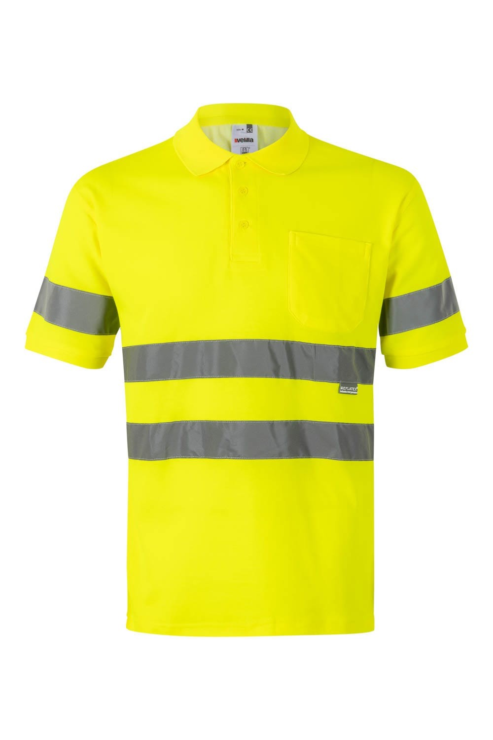 305512.POLO ALGODÓN MC AV AMARILLO FLÚOR 2XL