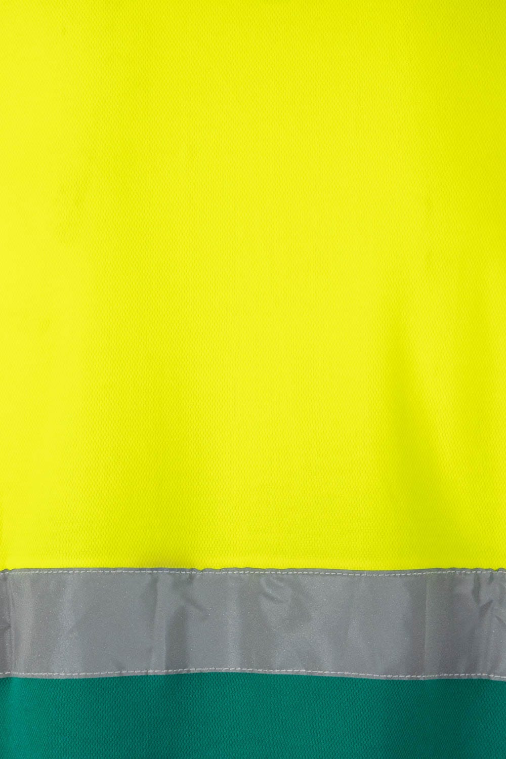 305513.POLO ALGODÓN BICOLOR MC AV VERDE/AMARILLO FLÚOR 2XL