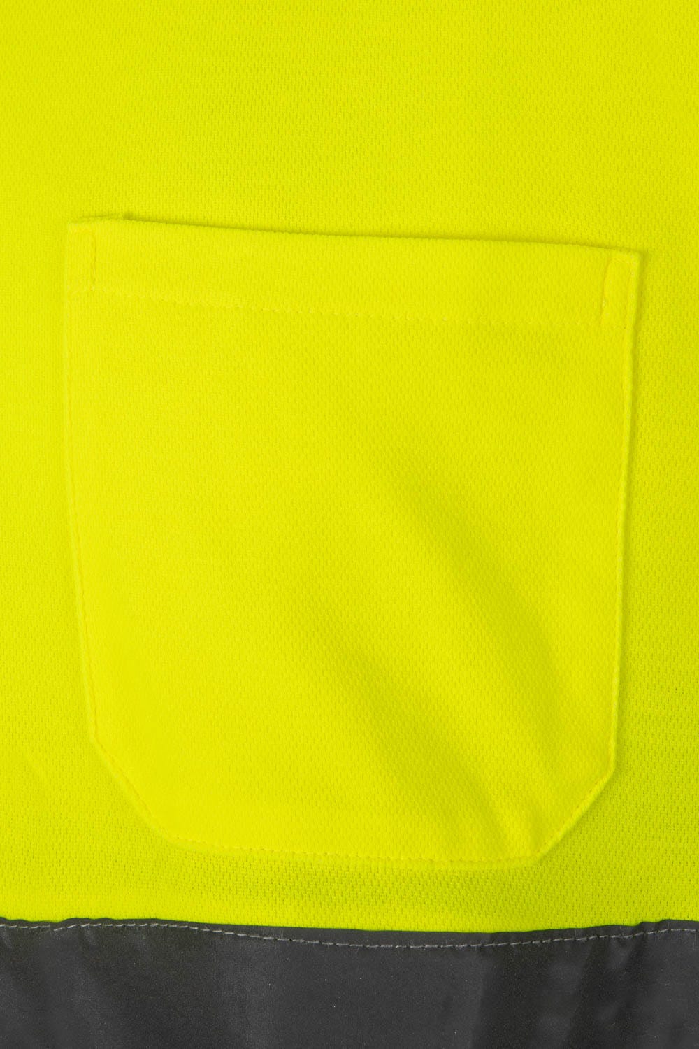 305513.POLO ALGODÓN BICOLOR MC AV GRIS/AMARILLO FLÚOR 2XL