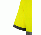 305513.POLO ALGODÓN BICOLOR MC AV GRIS/AMARILLO FLÚOR 2XL