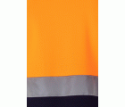 305513.POLO ALGODÓN BICOLOR MC AV AZUL NAVY/NARANJA FLÚOR 2XL