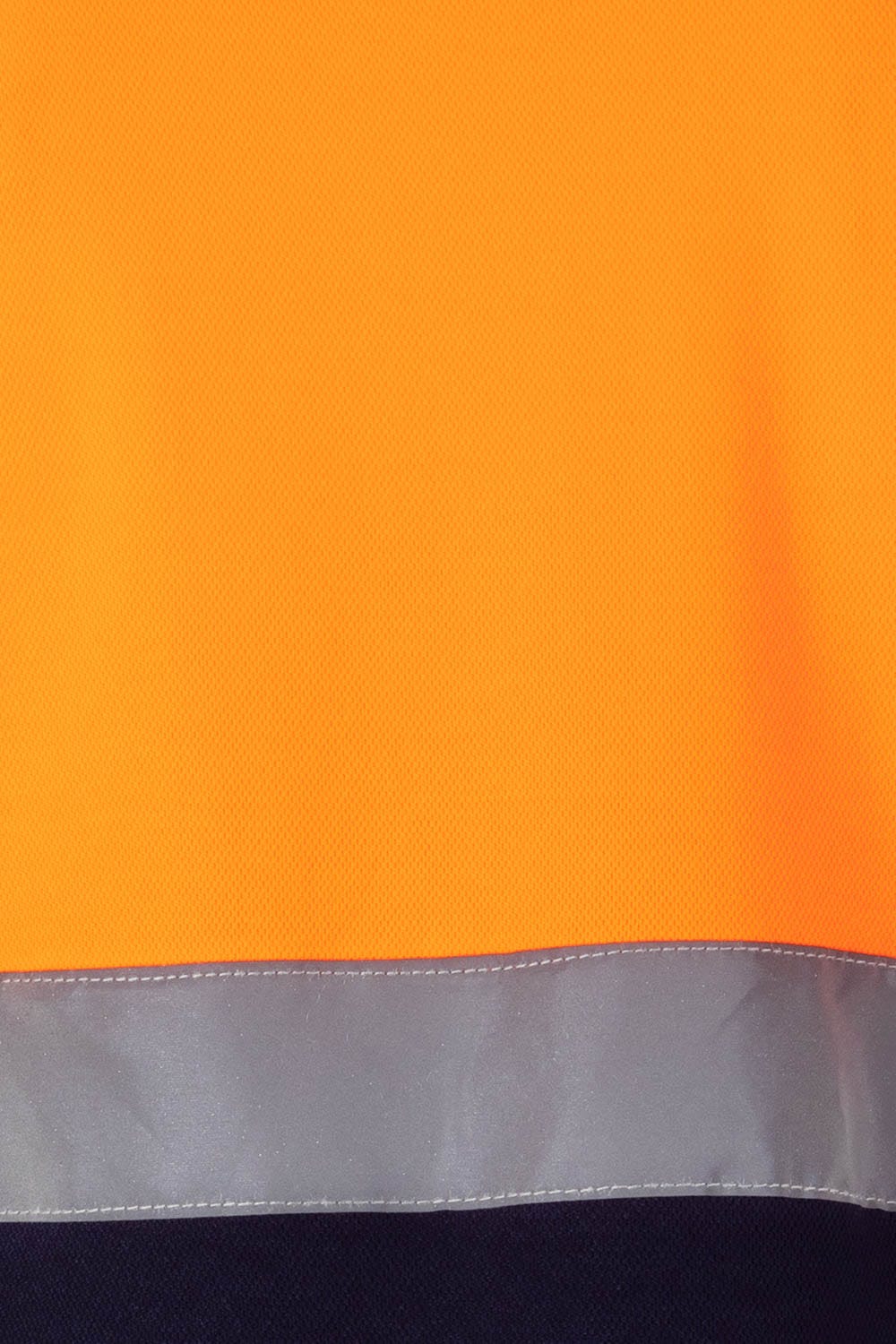 305513.POLO ALGODÓN BICOLOR MC AV AZUL NAVY/NARANJA FLÚOR 2XL