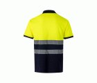 305513.POLO ALGODÓN BICOLOR MC AV AZUL NAVY/AMARILLO FLÚOR 2XL