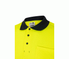 305513.POLO ALGODÓN BICOLOR MC AV AZUL NAVY/AMARILLO FLÚOR 2XL