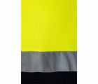 305513.POLO ALGODÓN BICOLOR MC AV AZUL NAVY/AMARILLO FLÚOR 2XL