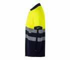 305513.POLO ALGODÓN BICOLOR MC AV AZUL NAVY/AMARILLO FLÚOR 2XL