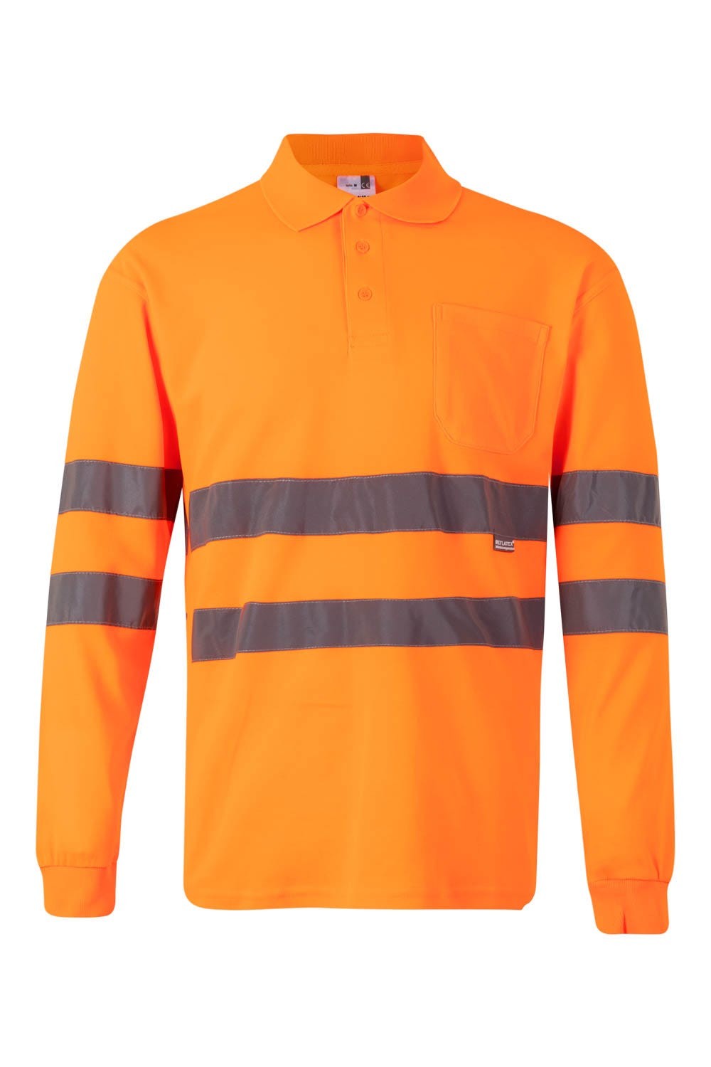 305514.POLO ALGODÓN ML AV NARANJA FLÚOR 2XL