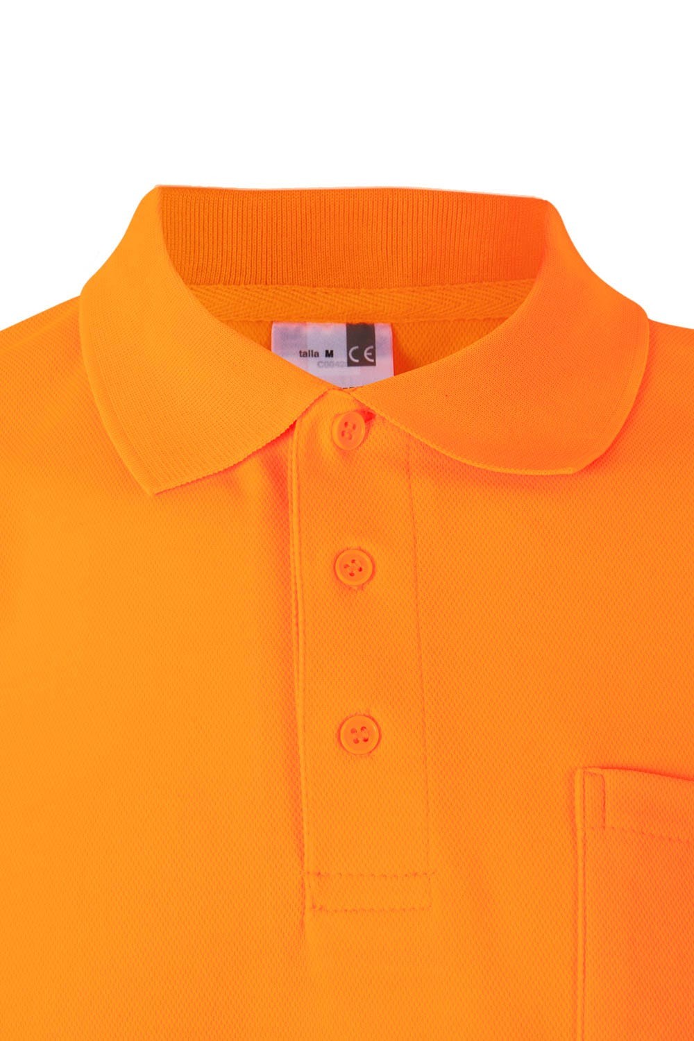 305514.POLO ALGODÓN ML AV NARANJA FLÚOR 2XL