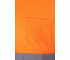 305515.POLO ALGODÓN BICOLOR ML AV AZUL NAVY/NARANJA FLÚOR 2XL